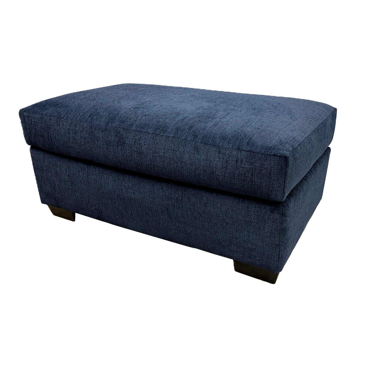 Front right view of Colsen Navy Cocktail Ottoman