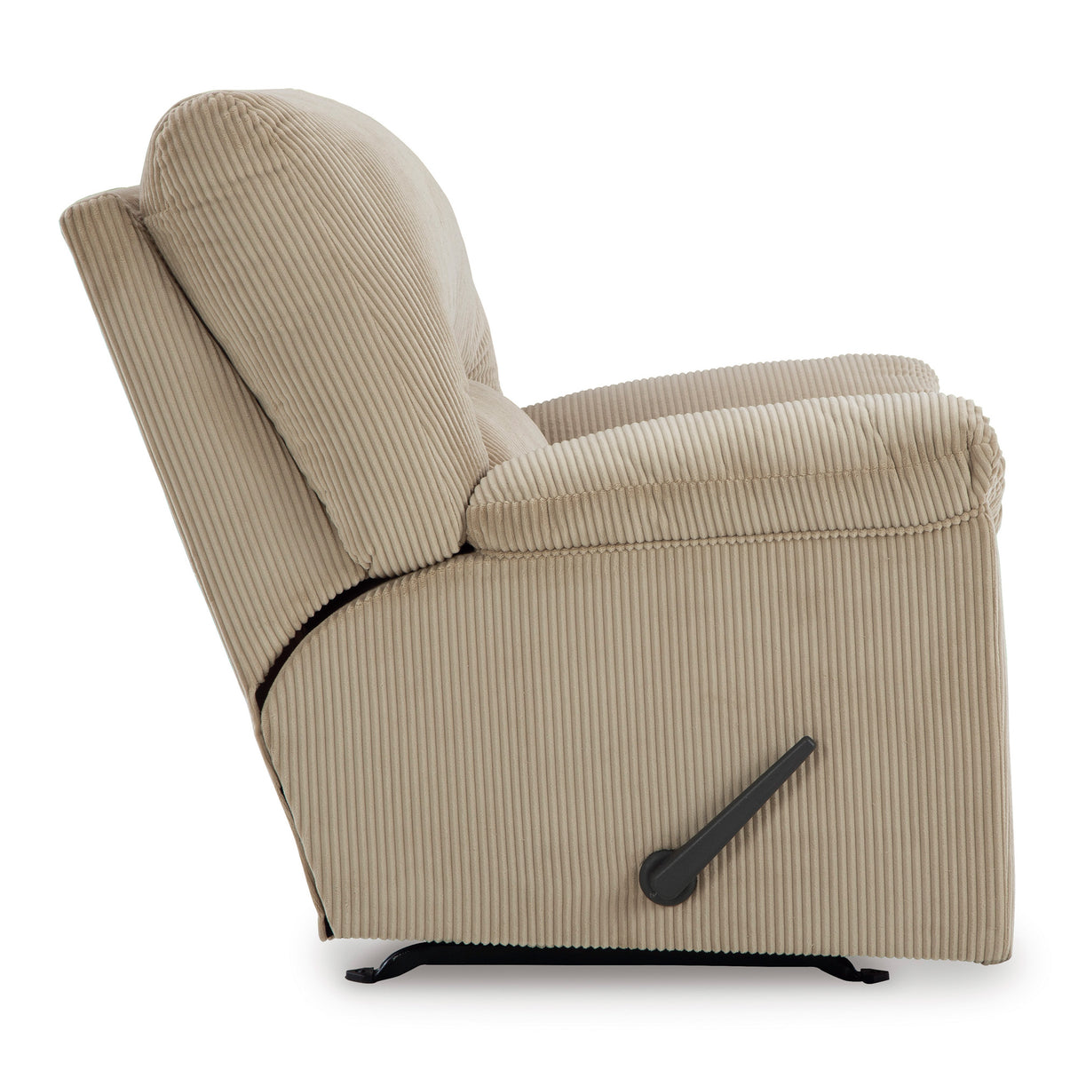 Side view of SimpleJoy Sand Rocker Recliner