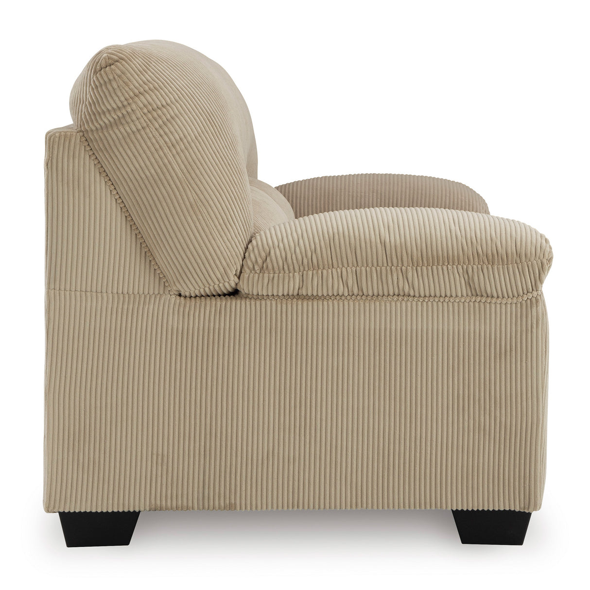Side view of SimpleJoy Sand Loveseat