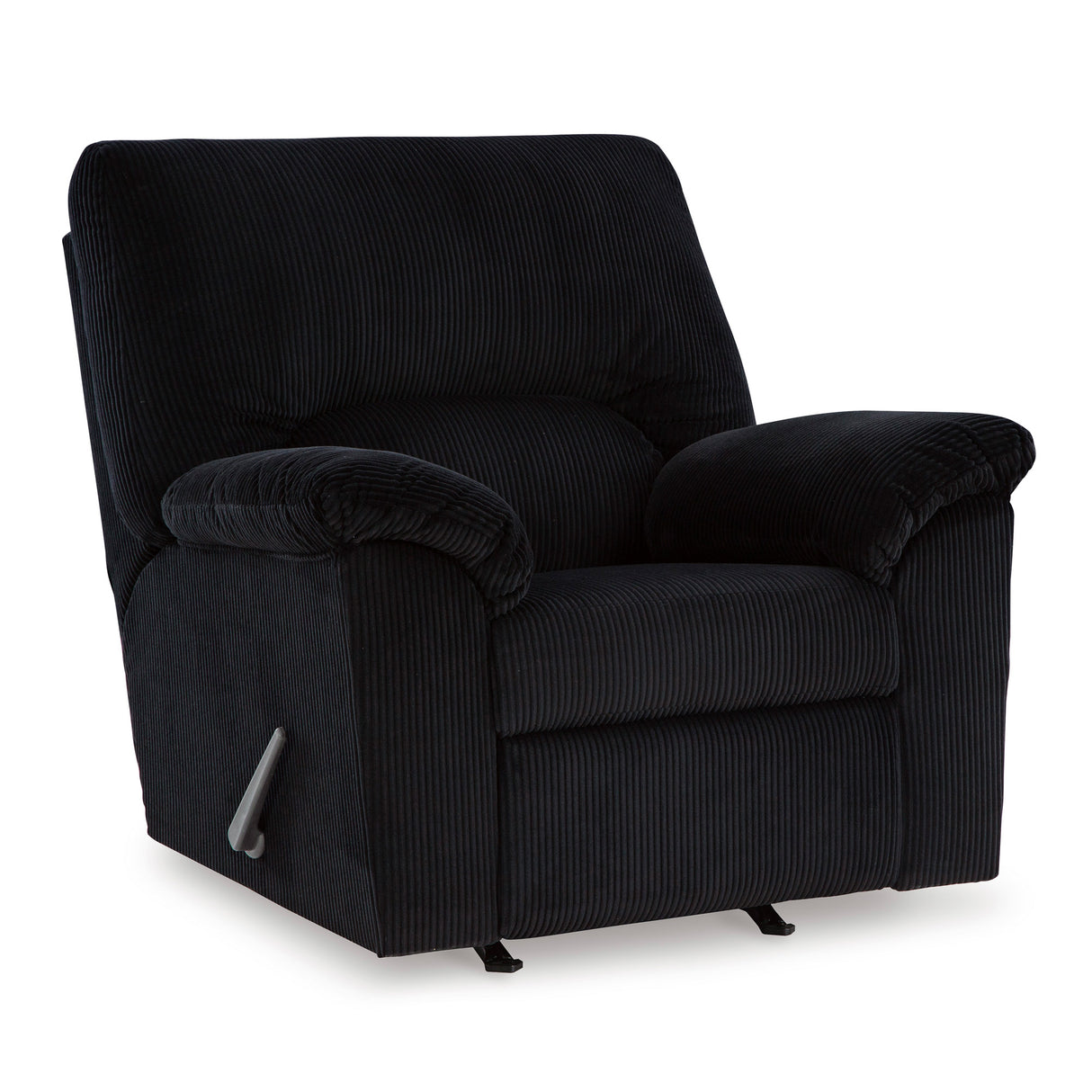 Front right view of SimpleJoy Onyx Rocker Recliner