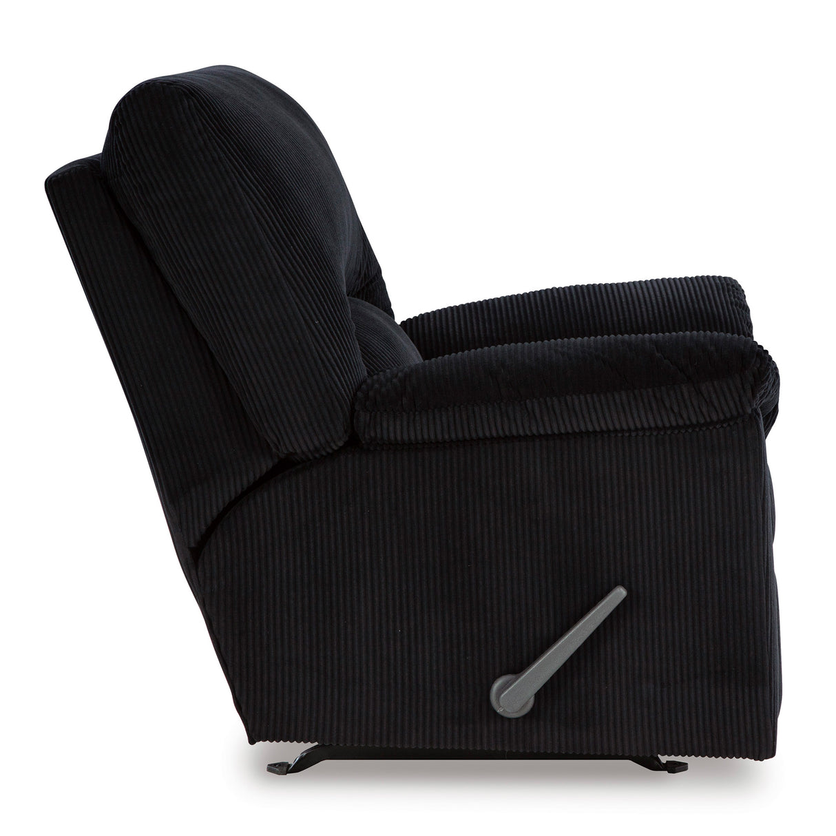Side view of SimpleJoy Onyx Rocker Recliner