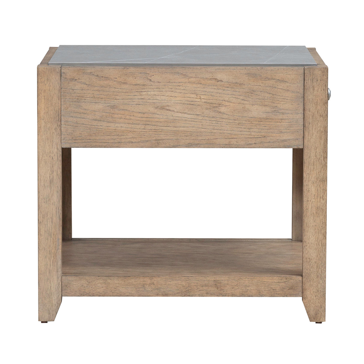 Side view of Millstone Nutmeg End Table
