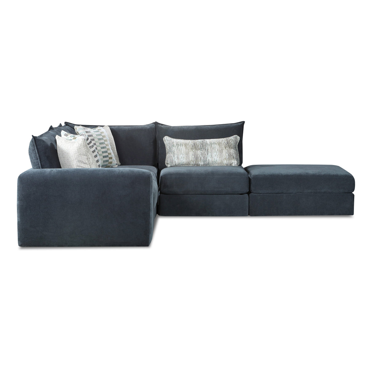 Side view of Floza Ink 5 Piece Left Arm Sectional