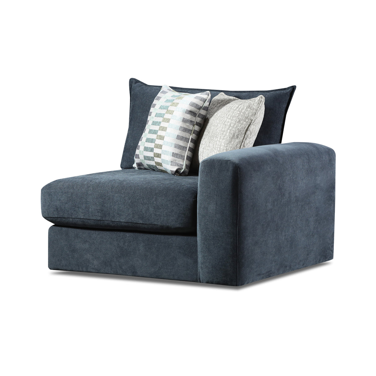 Front right view of Floza Ink Right Chair