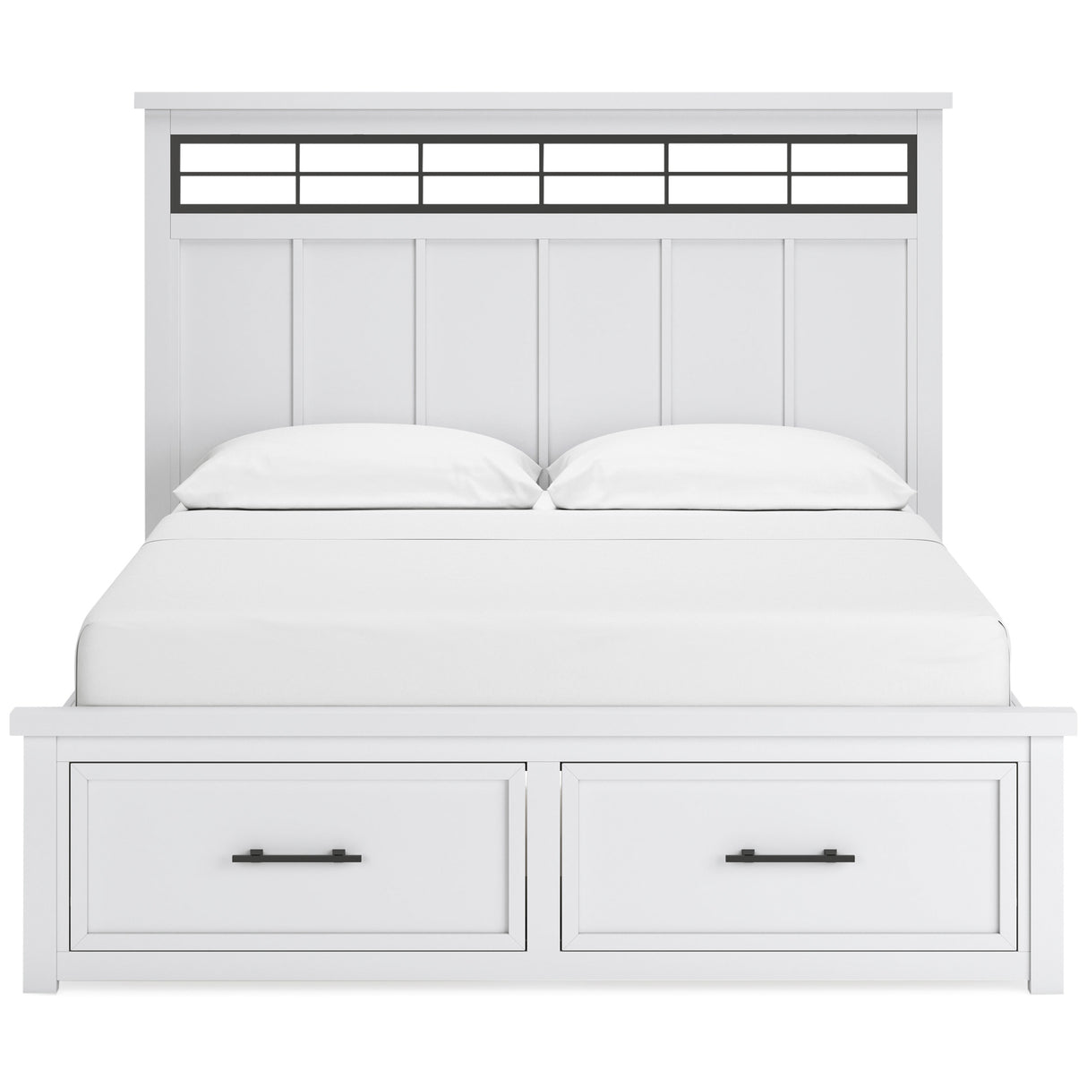 Ashbryn White King Storage Bed QK1104781