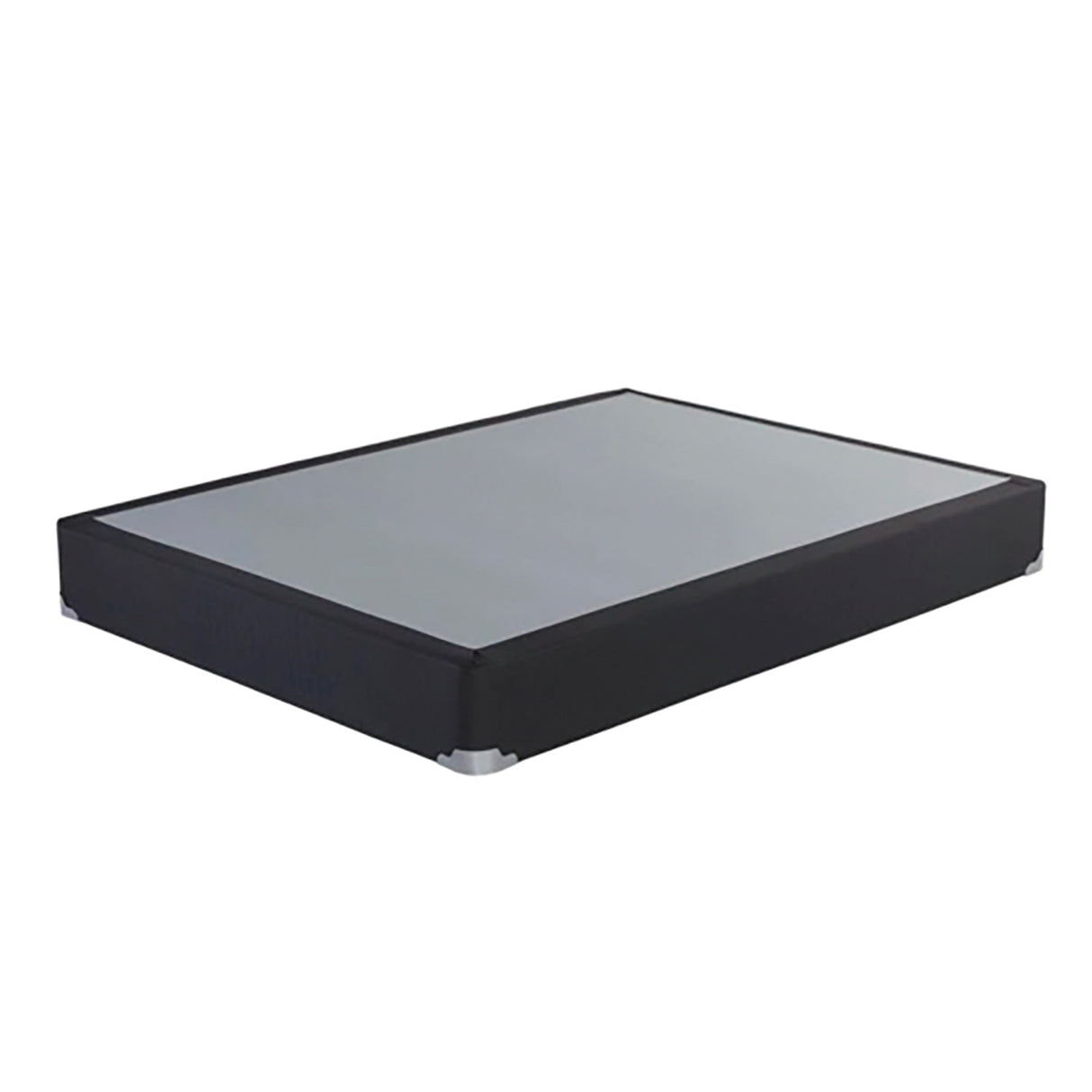 Black rectangular foundation on a white background