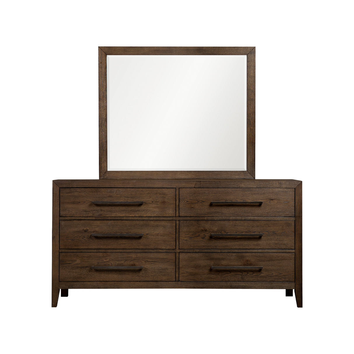 Norwich Rustic Driftwood Oak 6 Drawer Dresser QK1104821