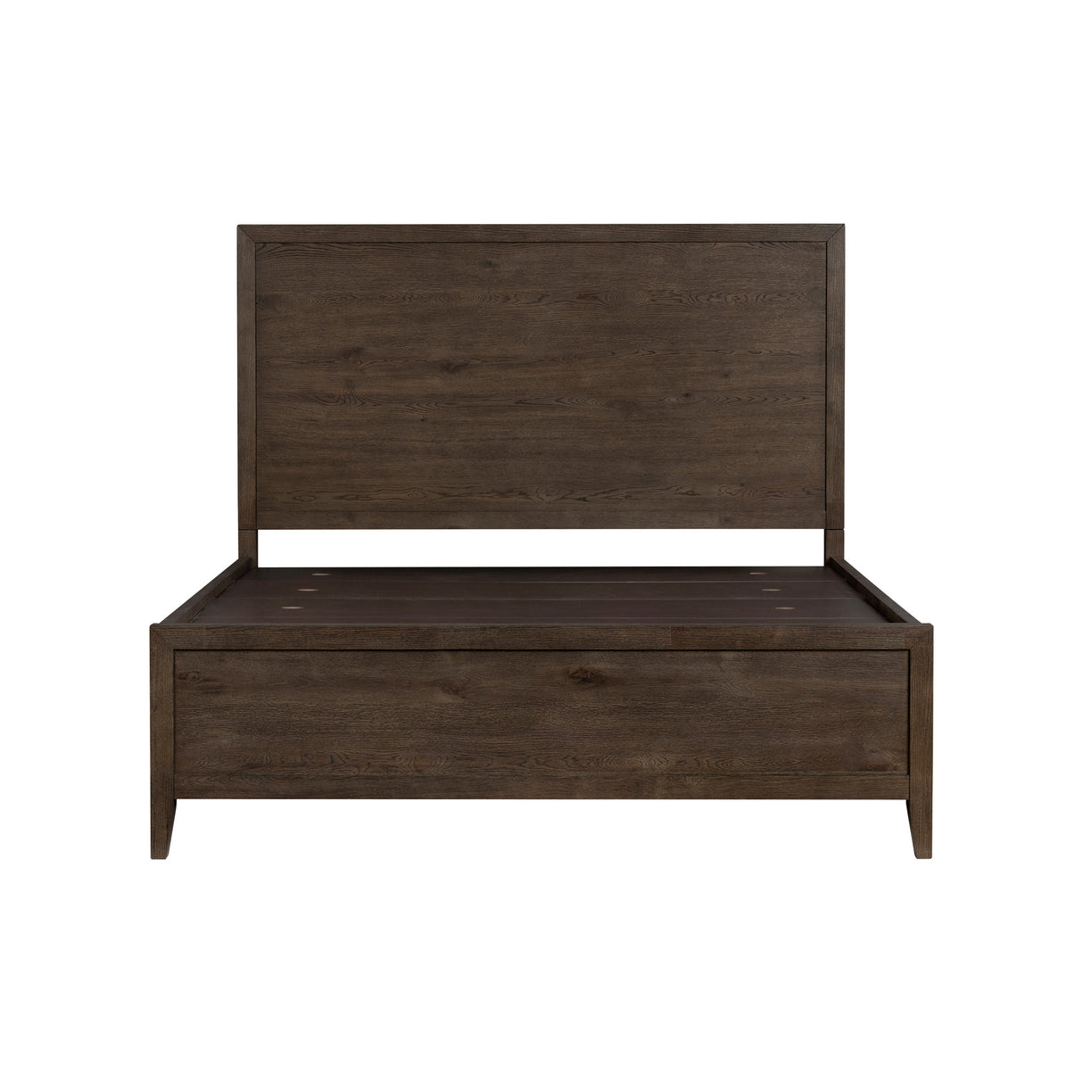 Norwich Rustic Driftwood Oak Queen Panel Bed QK1104827