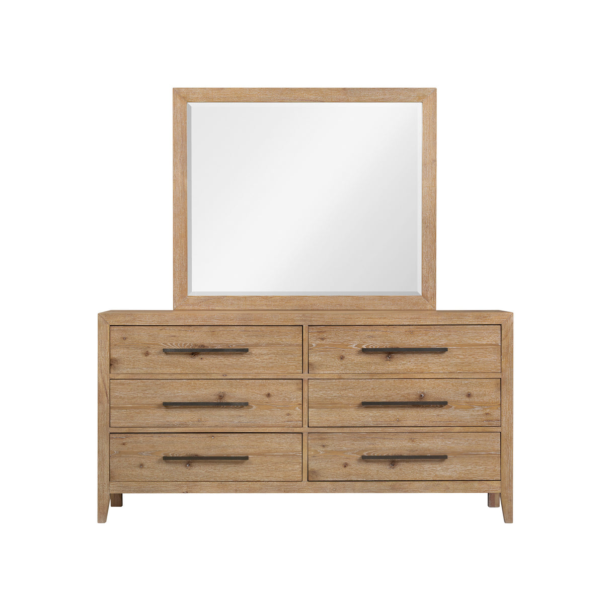 Norwich Rustic Antique Oak 6 Drawer Dresser QK1104840