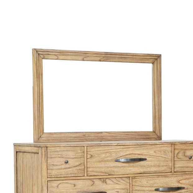Front right view of Belgium Sandrift Mirror