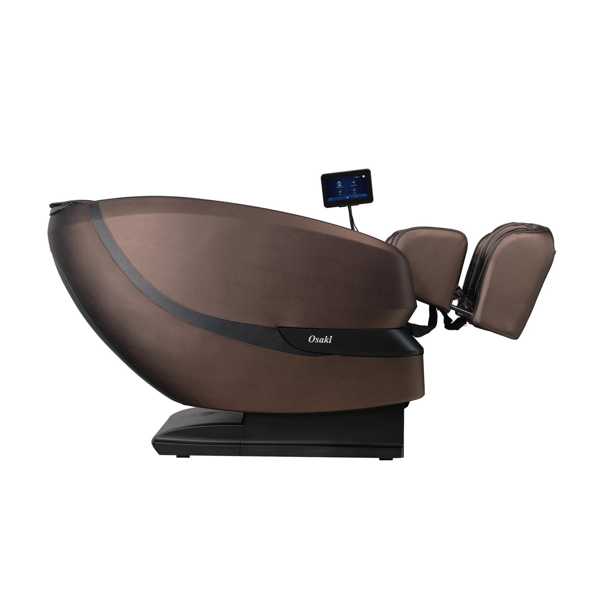 Side view of Oasis Brown Massage Chair