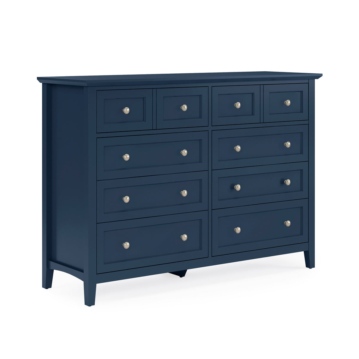 Front right view of Grace Blueberry Dresser
