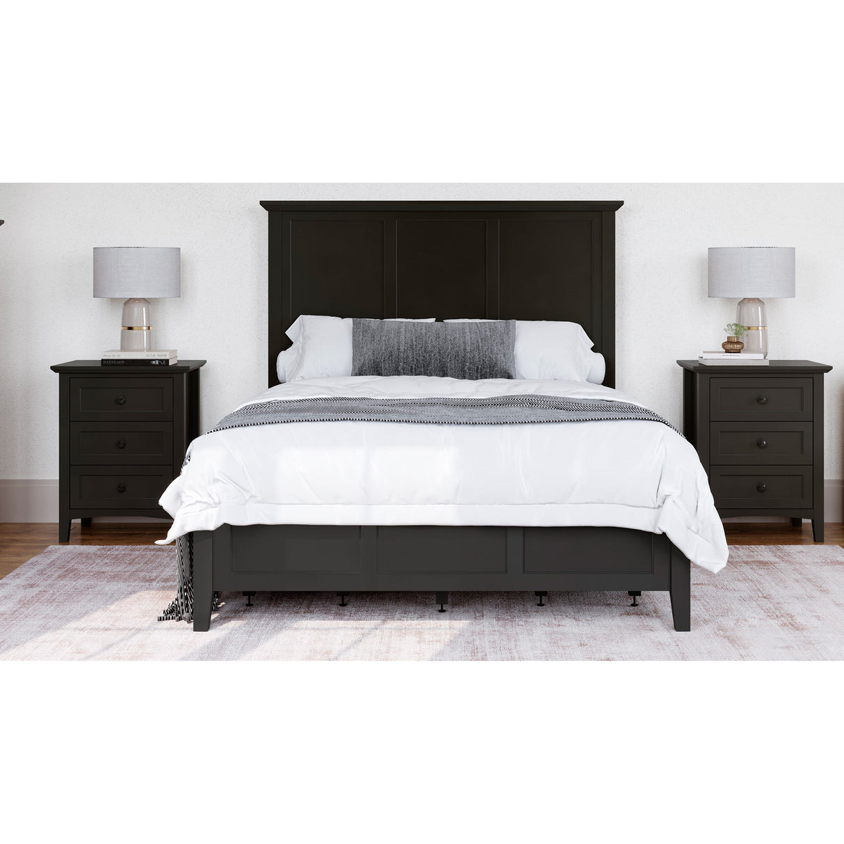 A room setting featuring Grace Raven Nightstand
