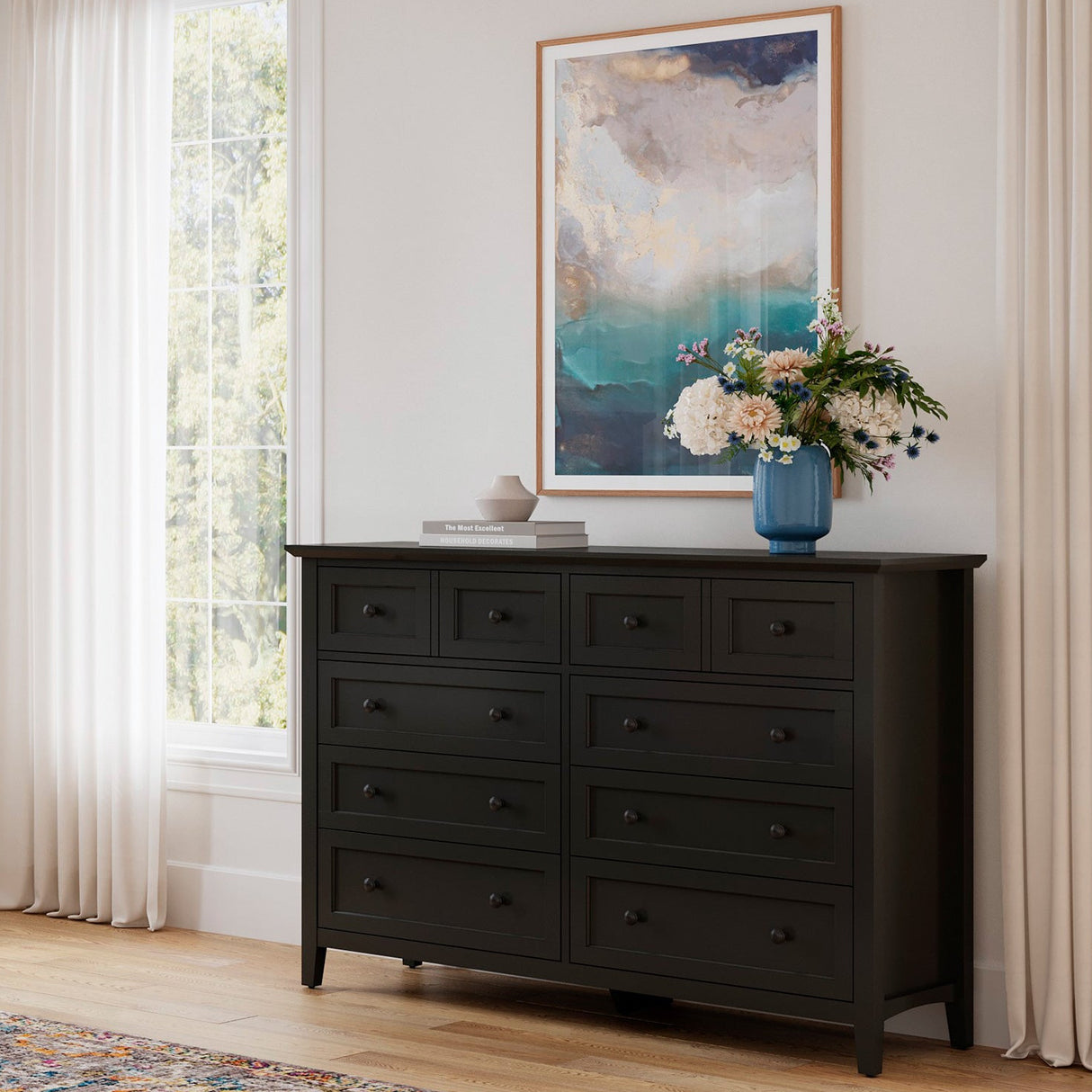 A room setting featuring Grace Raven Dresser