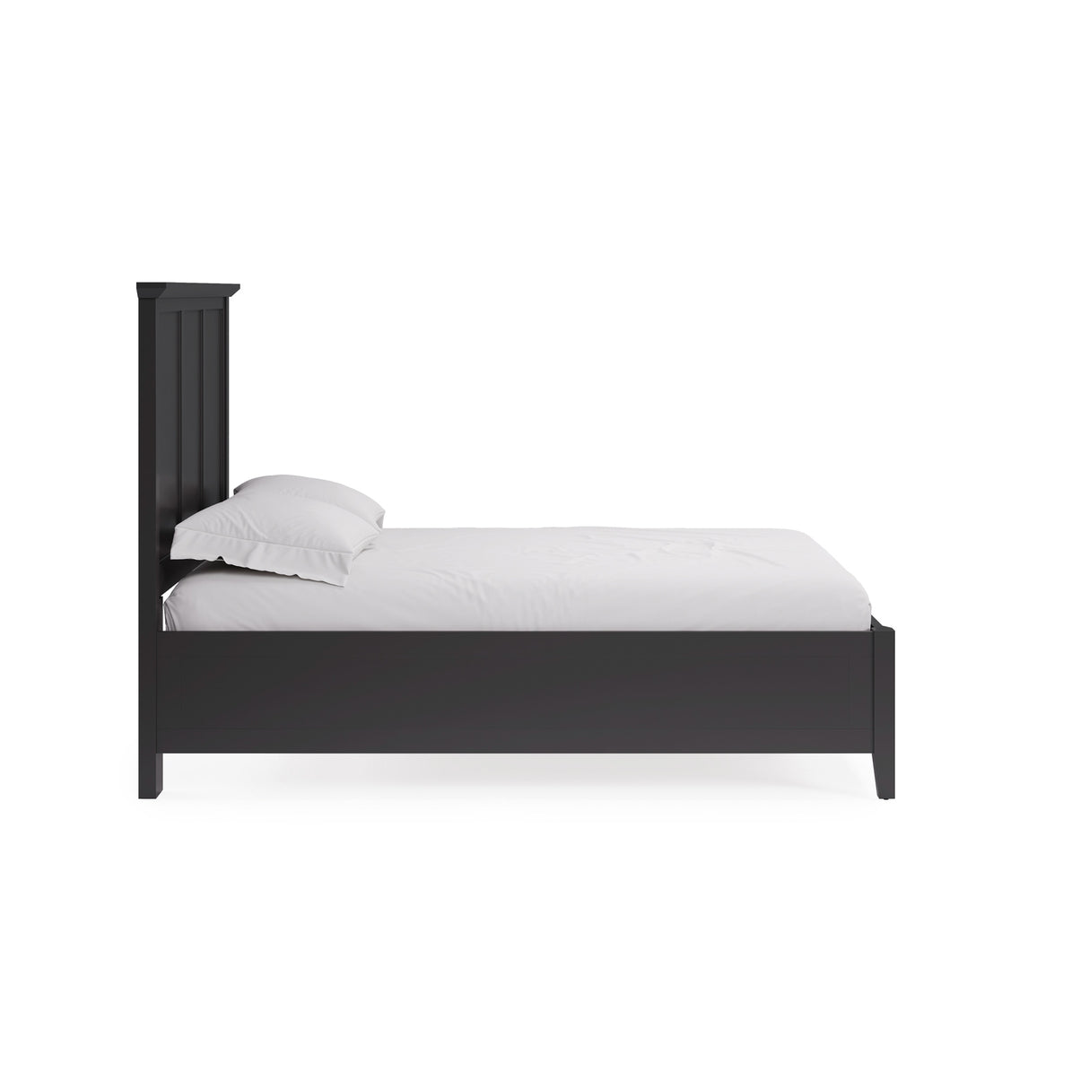 Side view of Grace Raven Queen Bed