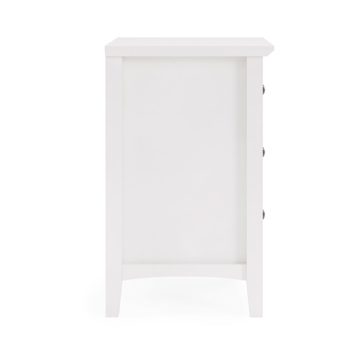 Side view of Grace Snowfall Nightstand