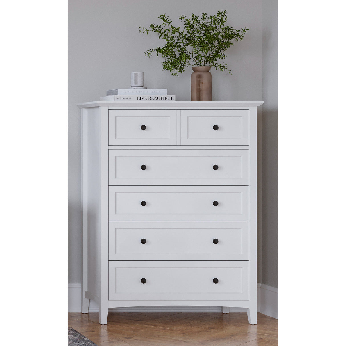 A room setting featuring Grace Snowfall Chest
