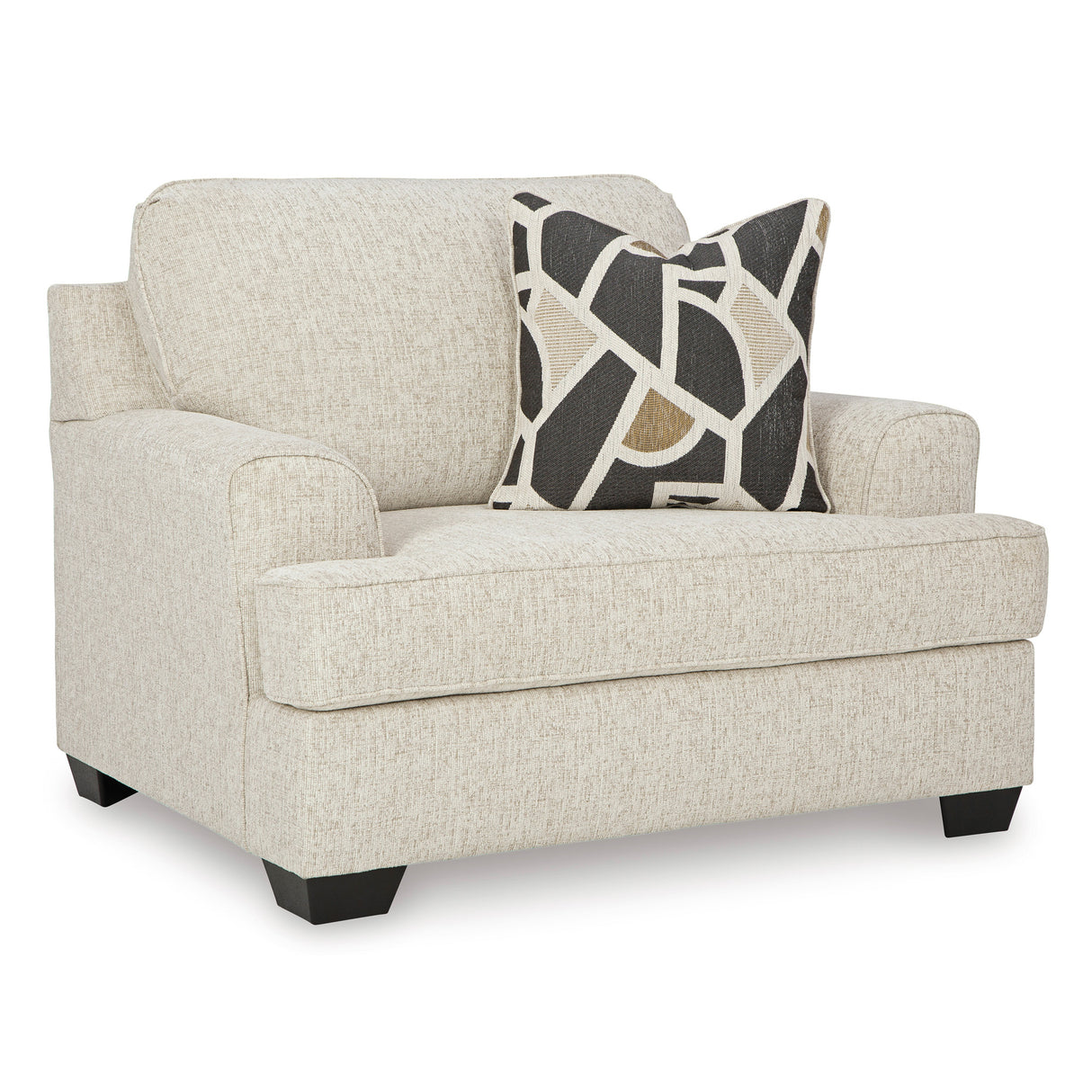Front right view of Heartcort Quartz Oversized Chair and a Half