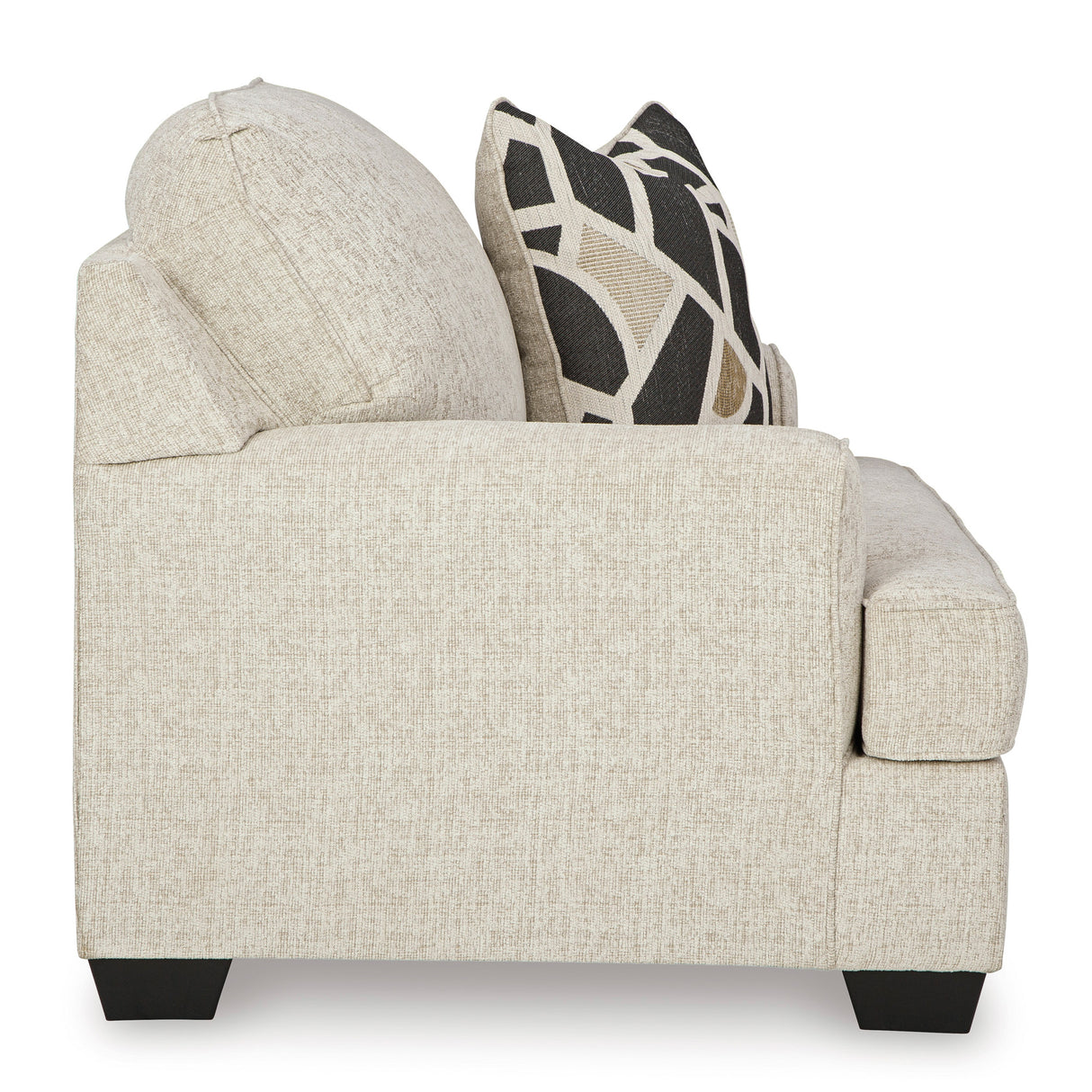 Side view of Heartcort Quartz Oversized Chair and a Half