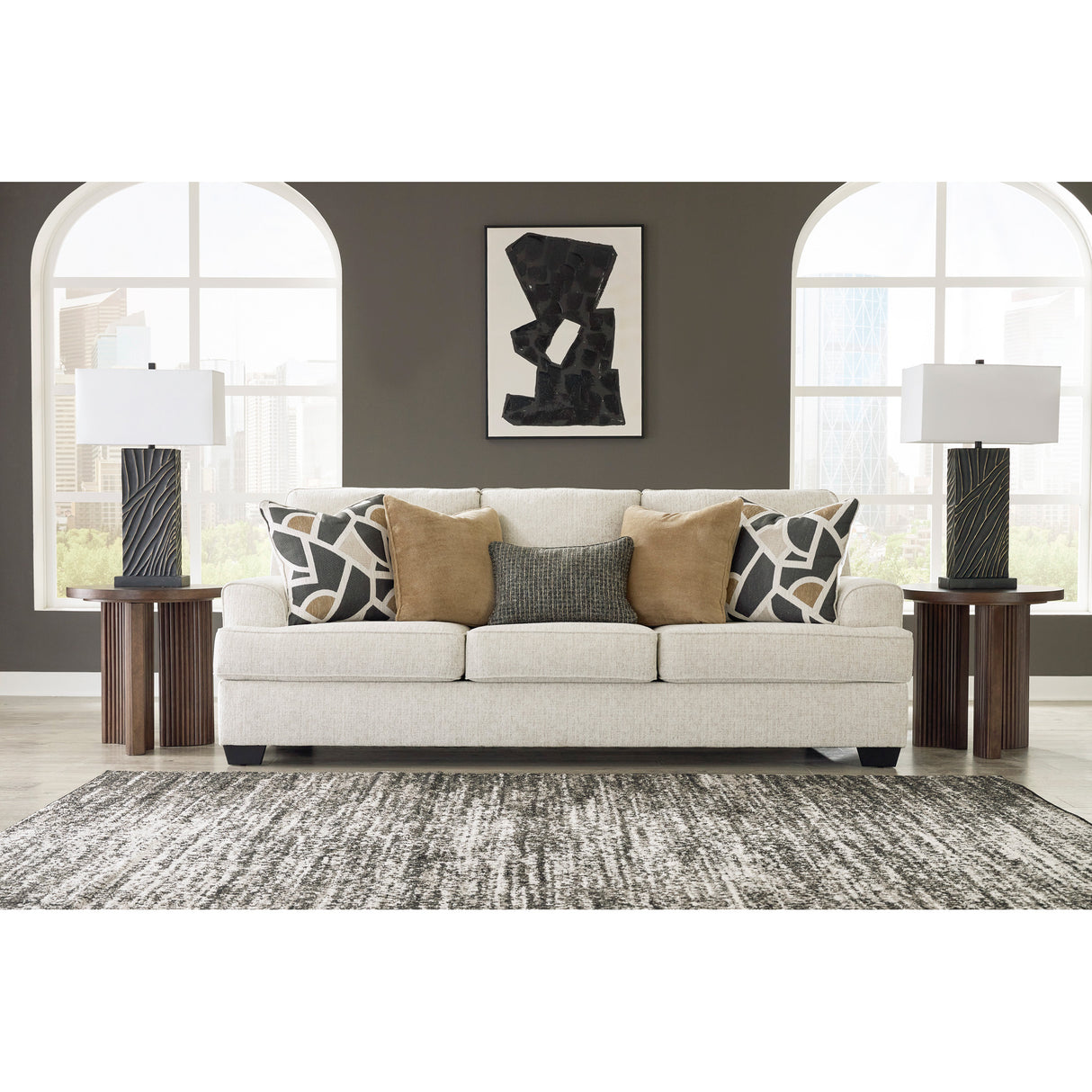 A room setting featuring Heartcort Quartz Sofa