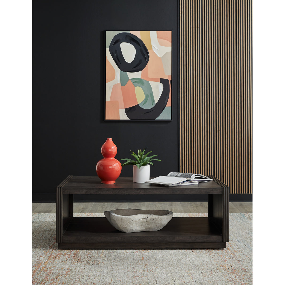 A room setting featuring Modern Edge Caffe Cocktail Table