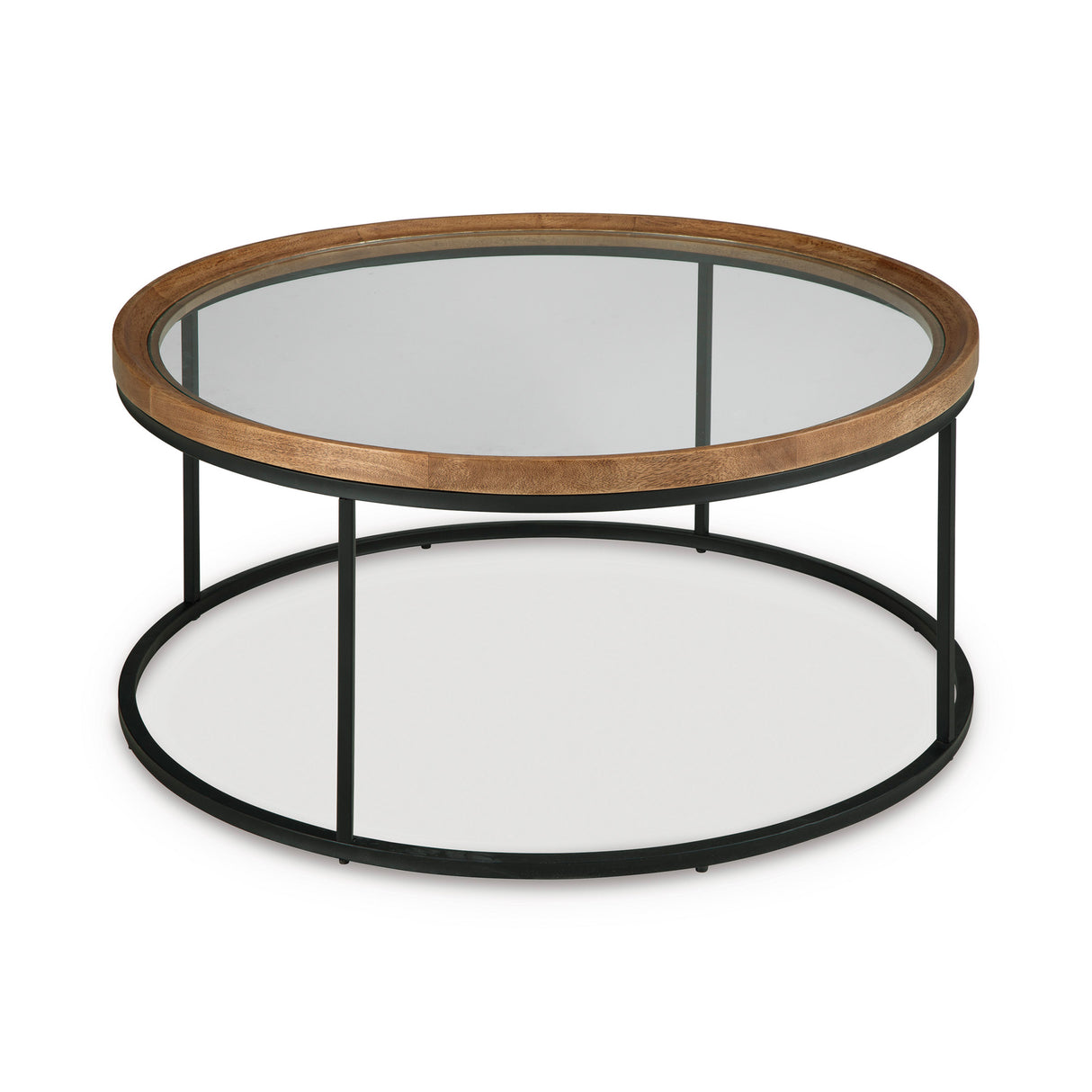 Side view of Noraluna Brown Cocktail Table