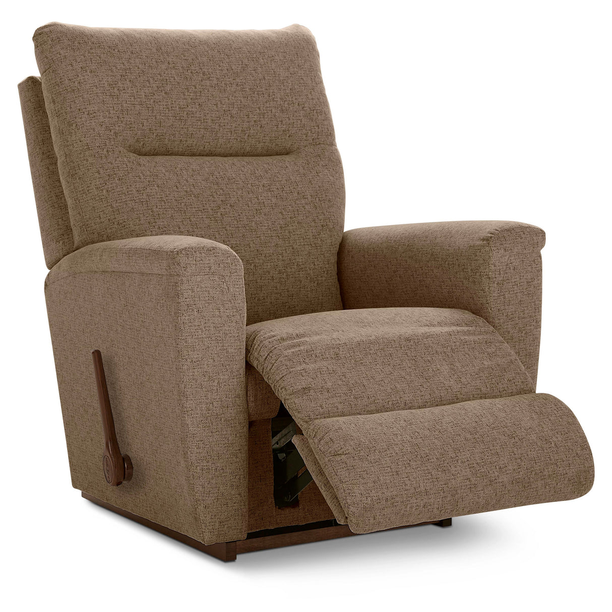 Open view of Norton Cocoa Rocker Recliner