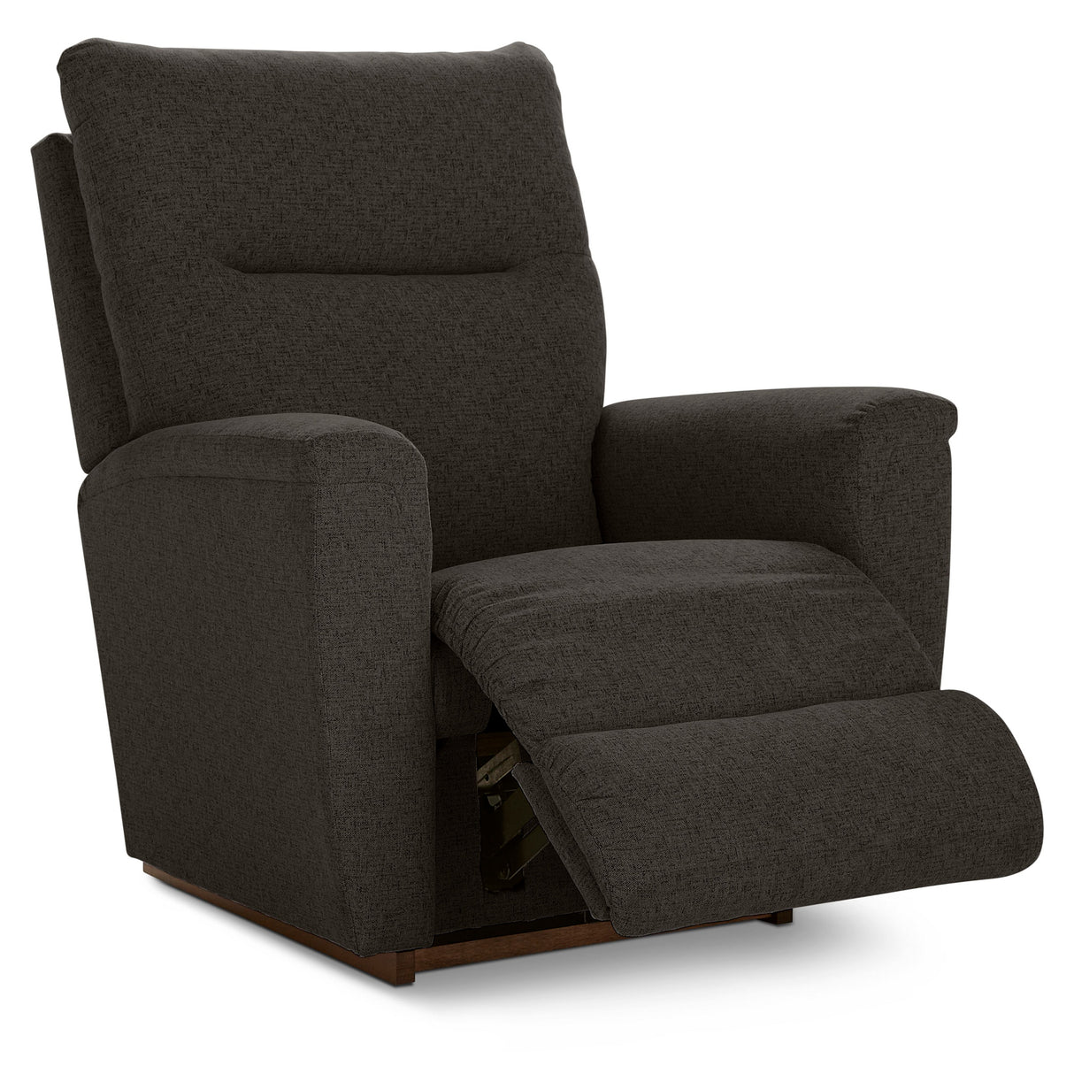 Open view of Norton Charcoal Rocker Recliner