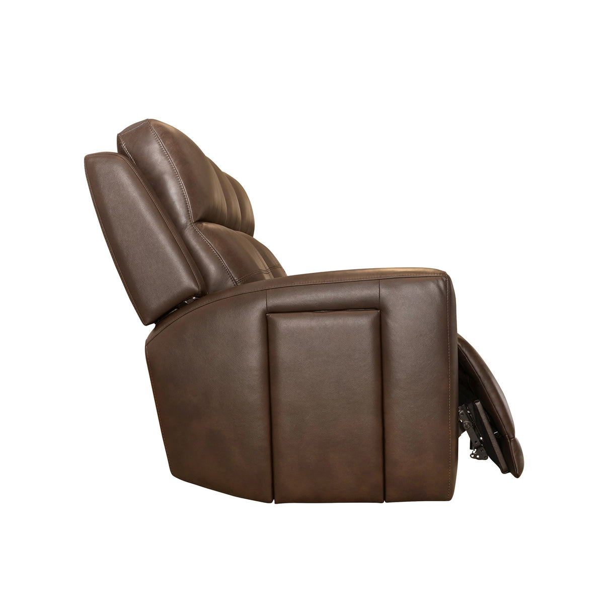 Extended view of Everest Rustic Brown Power Reclining Sofa