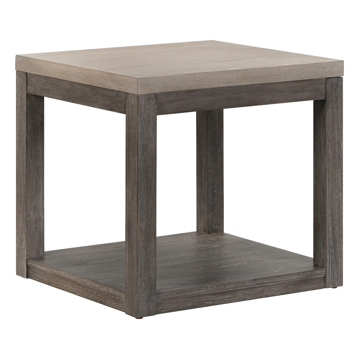 Front right view of Piedmont Charcoal End Table