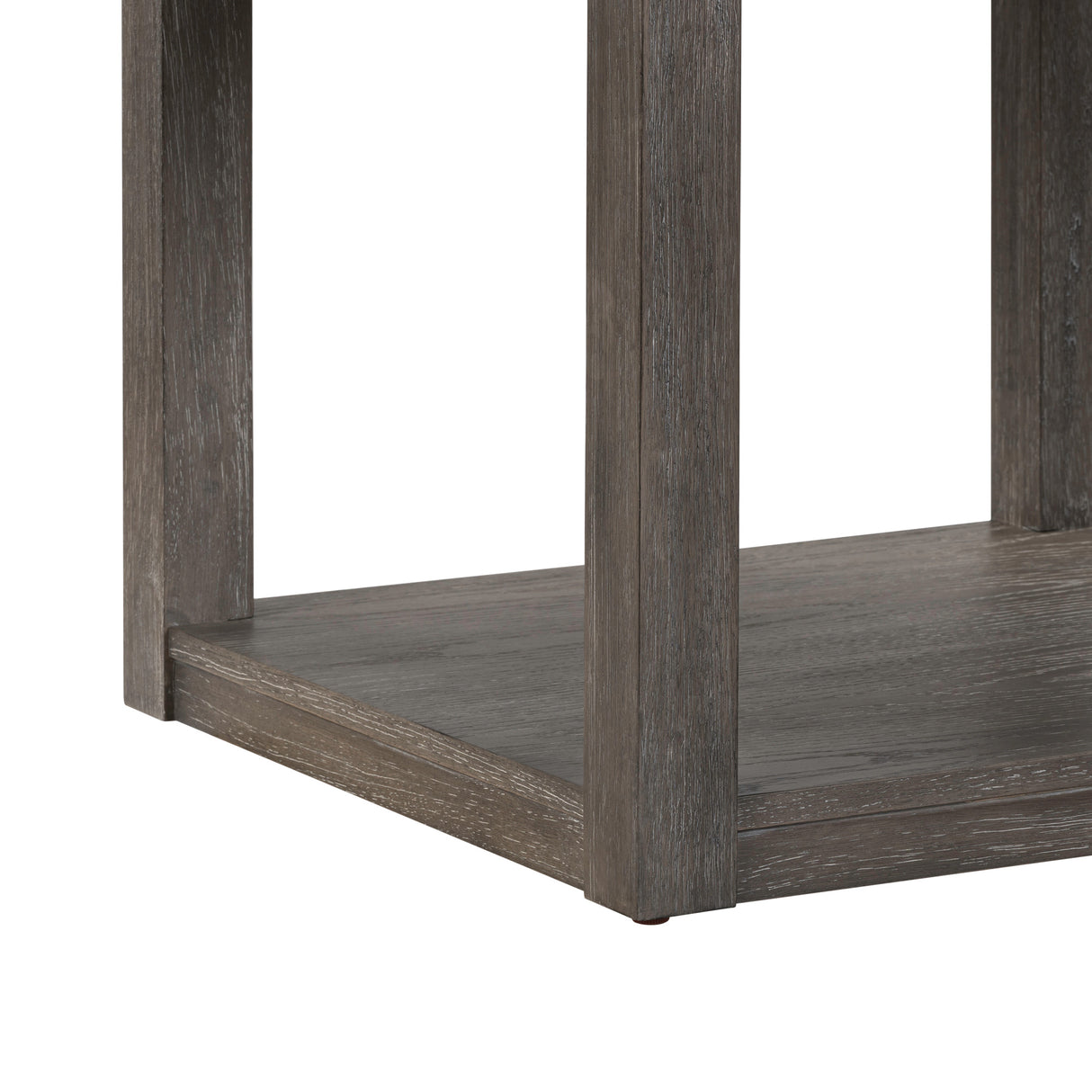 Detail view of Piedmont Charcoal End Table