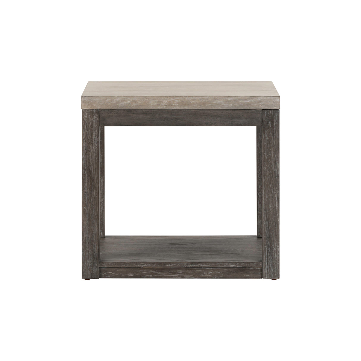 Side view of Piedmont Charcoal End Table