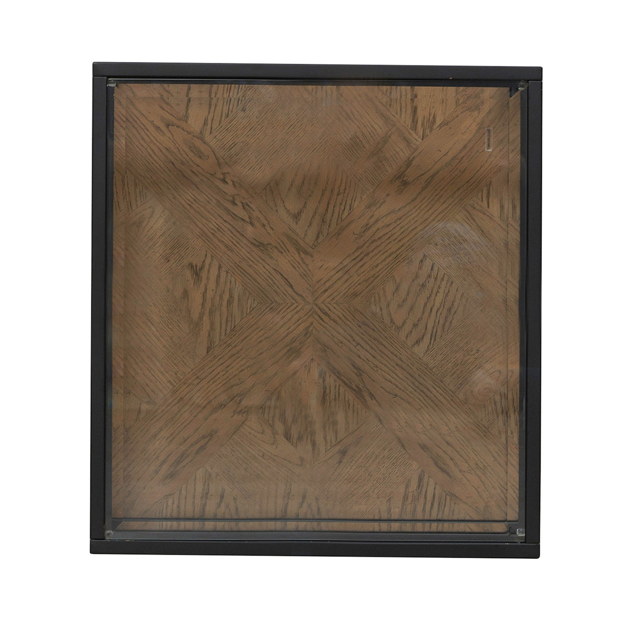 Top view of Bedford Weathered Oak End Table