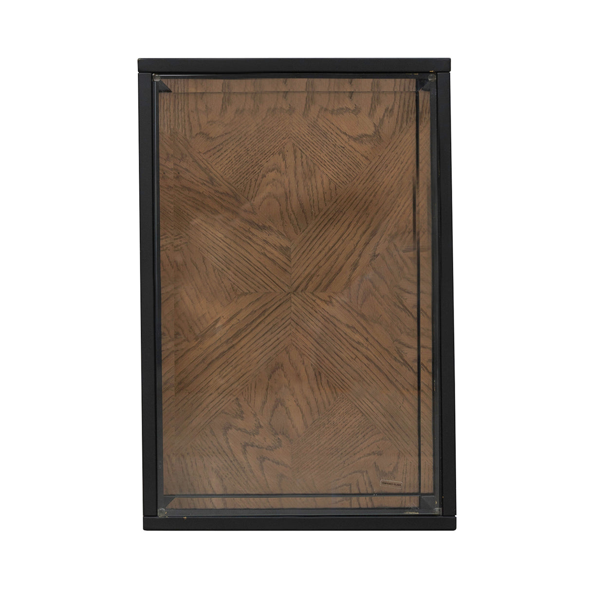 Top view of Bedford Weathered Oak Chairside Table