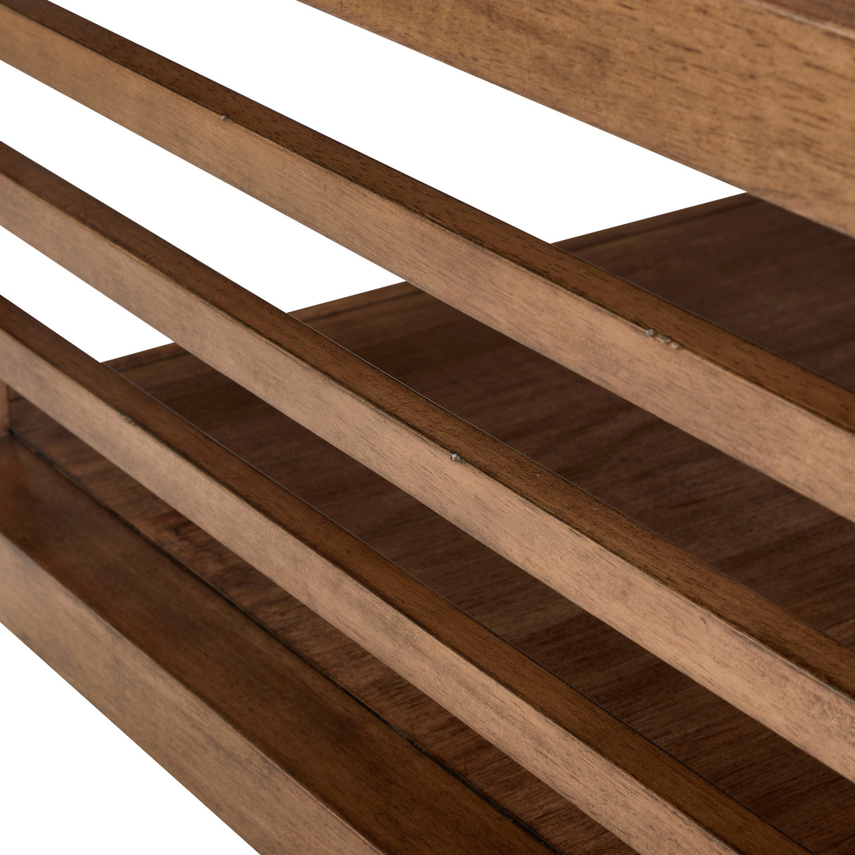 Detail view of Shaker Lakes Harvest Brown Coffee Table