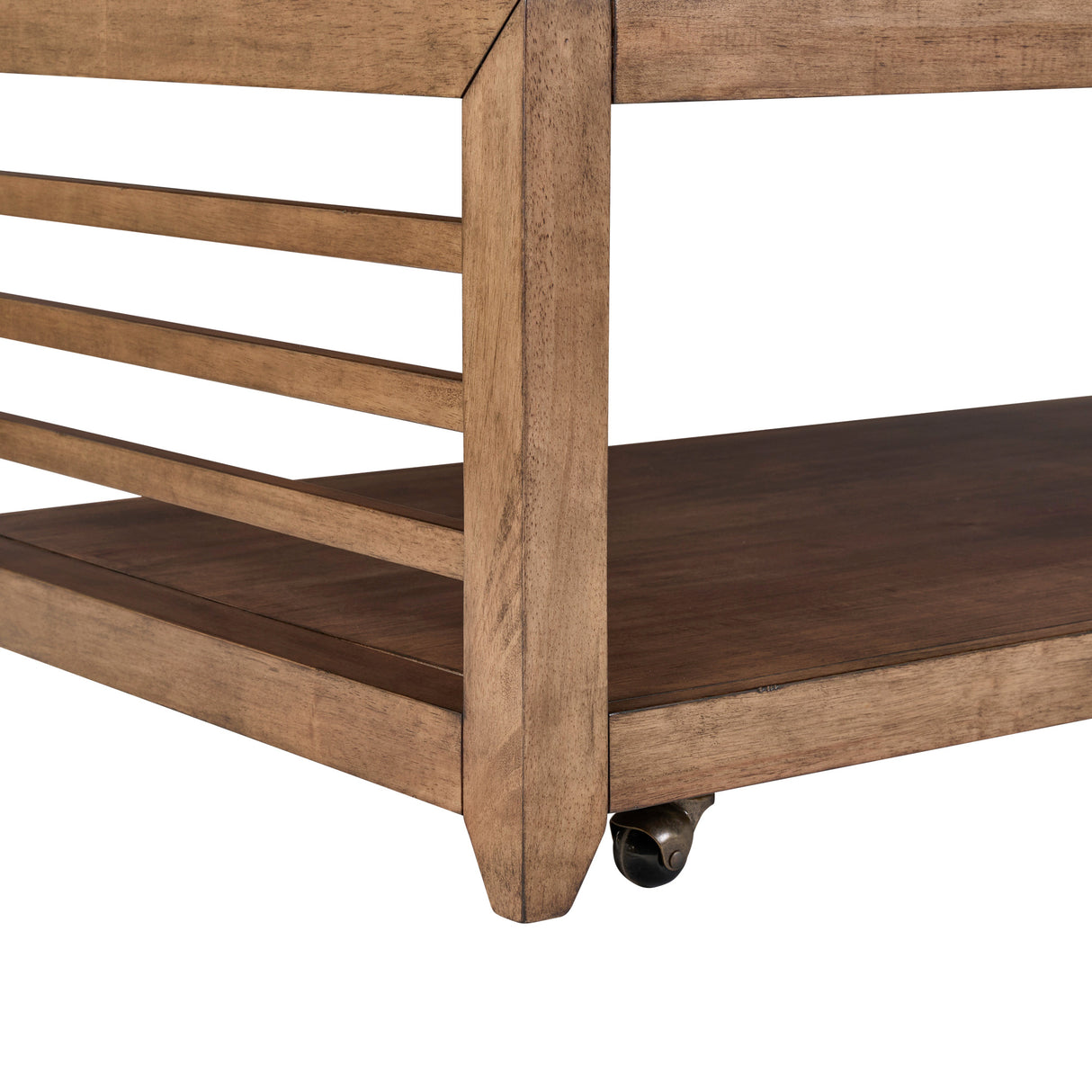 Detail view 2 of Shaker Lakes Harvest Brown Coffee Table