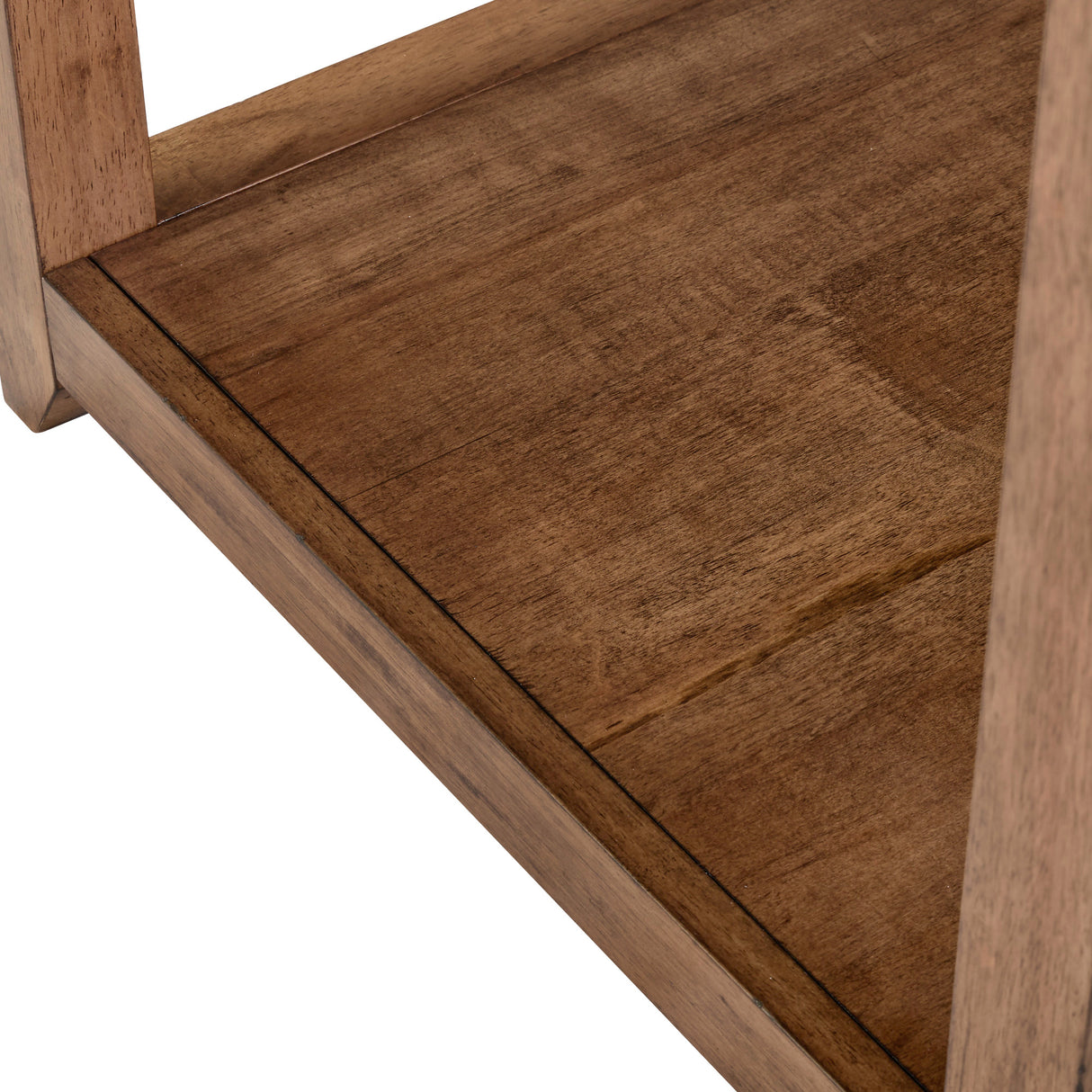 Detail view of Shaker Lakes Harvest Brown End Table