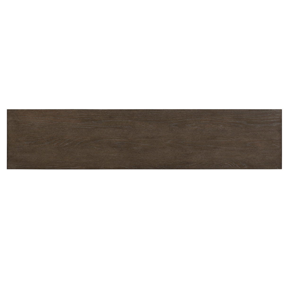 Top view of Aspen Sky Saddle Brown Sofa Table