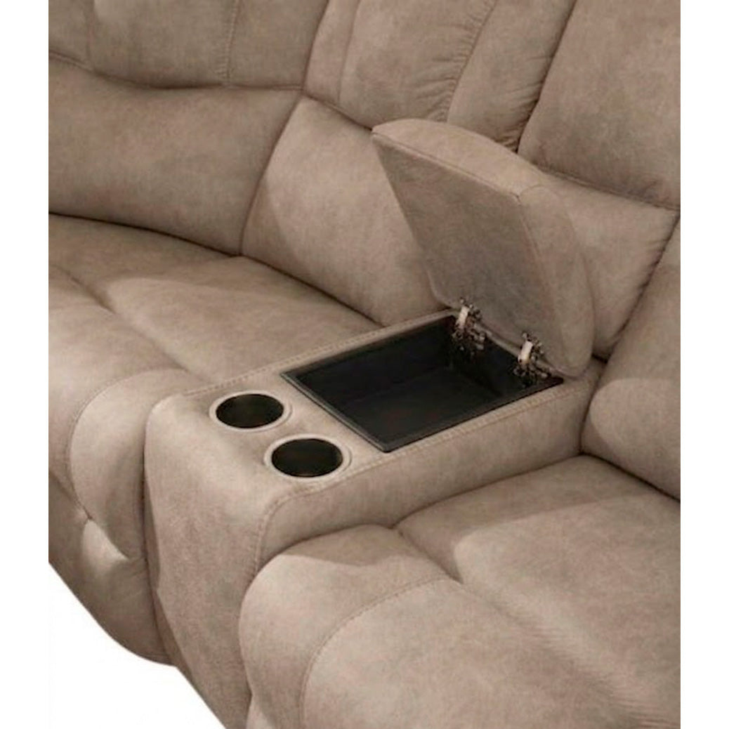 Detail view of Pearce-Pike Birch 3 Piece Right Console Reclining Sectional