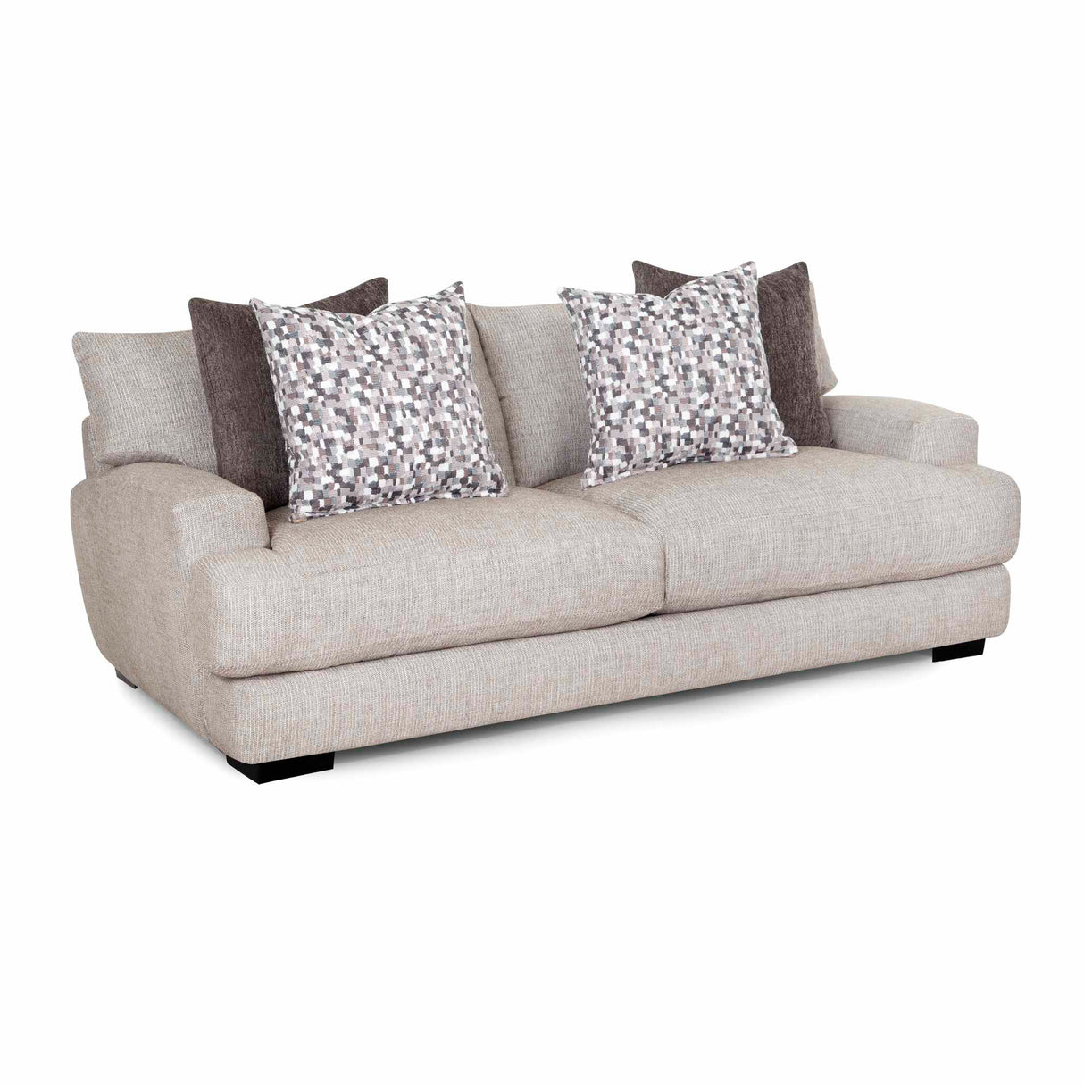 Front right view of Wake Otter Sofa