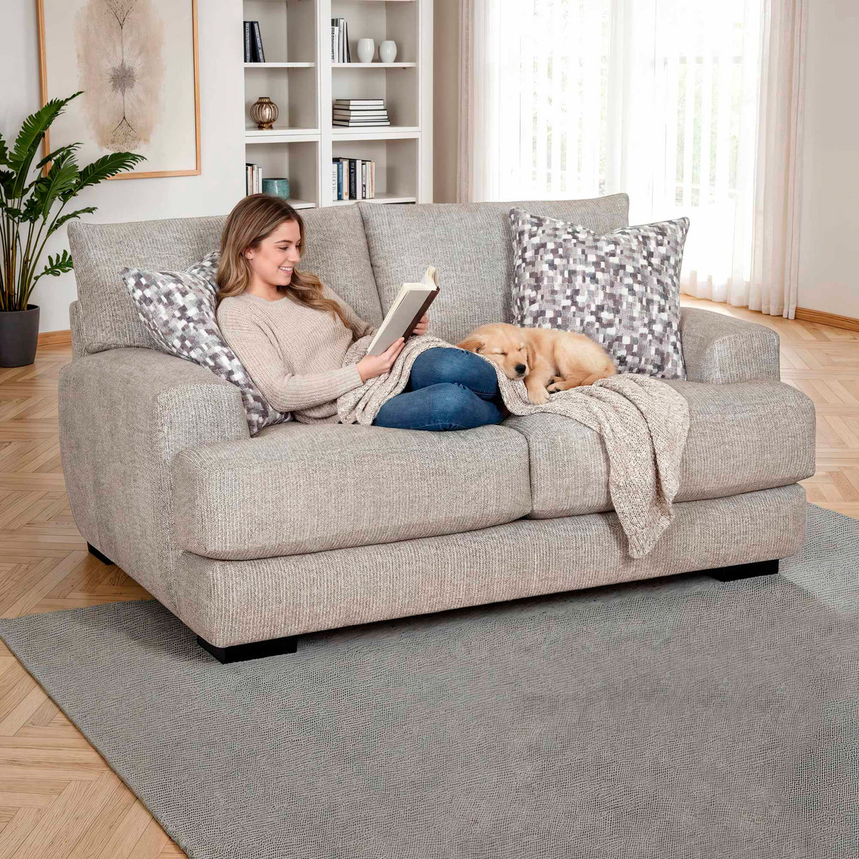 Room setting 4 featuring Wake Otter Loveseat