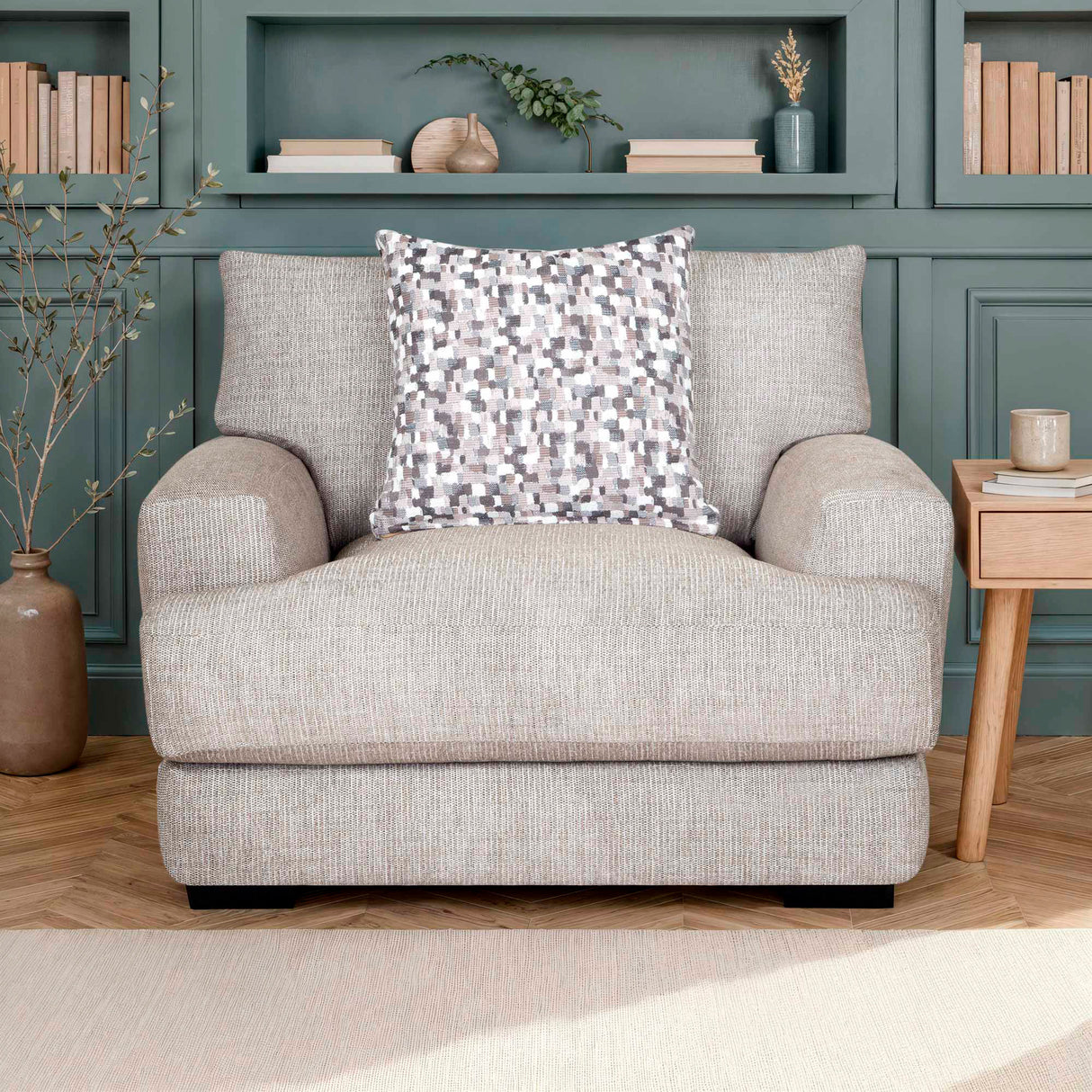 Room setting 3 featuring Wake Otter Oversized Chair