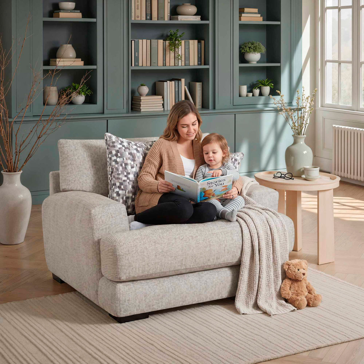 Room setting 4 featuring Wake Otter Oversized Chair