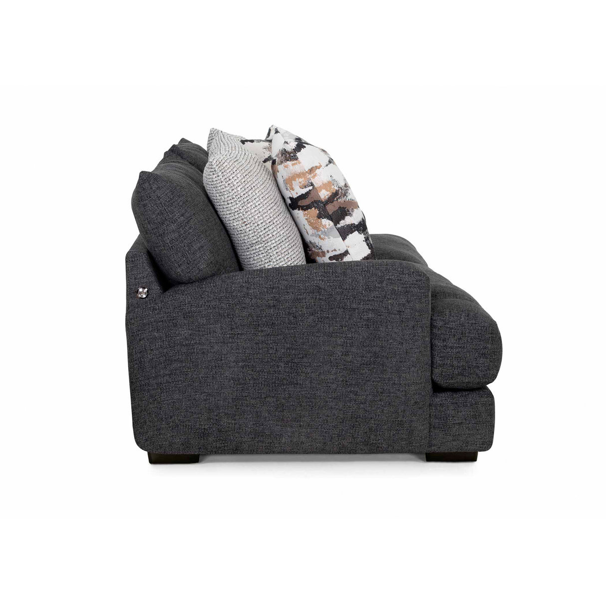 Side view of Wake Slate Sofa