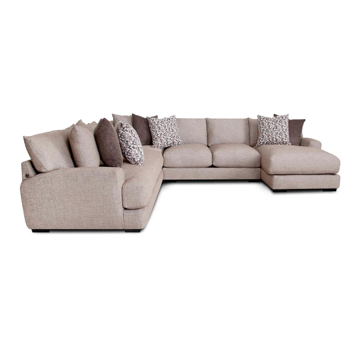 Wake 4 Piece Right Chaise Sectional