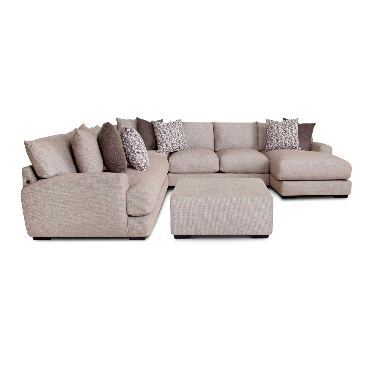 Wake 4 Piece Right Chaise Sectional