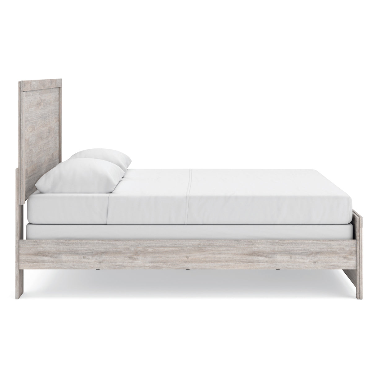 Side view of Broachmyn Gray King Panel Bed