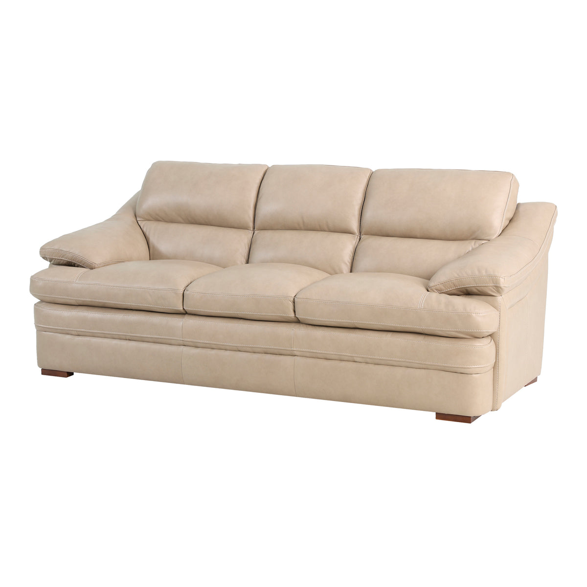Front right view of Ellsworth Pebble Sofa