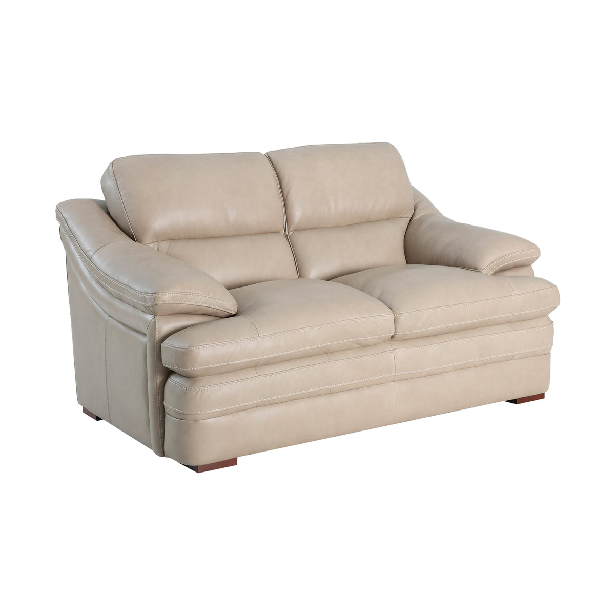 Front right view of Ellsworth Pebble Loveseat