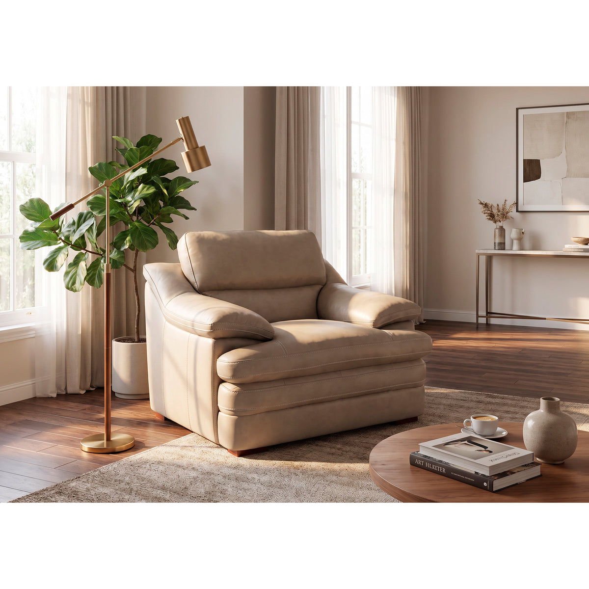 A room setting featuring Ellsworth Pebble Chair